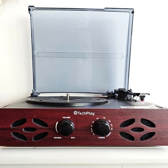 TechPlay ODC15 Record Player Turntable Retro Classic 3 Speed Wood FM Radio - Picture 10 of 13